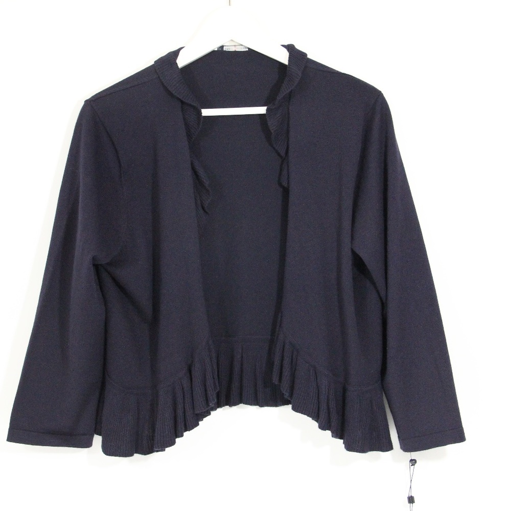 Tommy Hilfiger Women Cardigan Sweater NEW Knit Top Cropped sz Large
